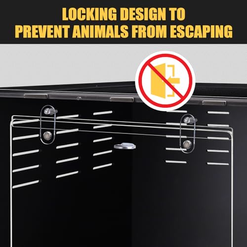 10 Gallon Reptile Tank – Reptile Enclosure for Leopard Geckos, Snakes & Bearded Dragons – Lizard Tank, Hermit Crab & Gecko Habitat - size: 18"12"12"