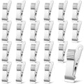 22Pcs Small Metal Clips, Stainless Steel Alligator Clips for Crafts, Oven Safe Clip for Baking Pan, Mini Clamps Backdrop Clip for Office Paper Hanging Lights（Silver）