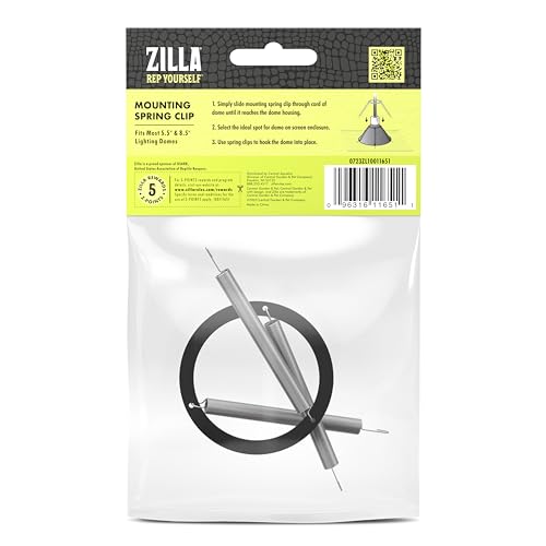 Zilla Mounting Spring Clip, Fits Most Lighting Domes - size: One Size (Pack of 1)