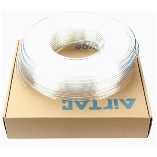 Pneumatic Tubing Air Line Pu Hose 10mm OD 6.5mm ID 100 Meters（328.08ft）Clarity AirTac US98A100065100MC - color: Clarity, size: 10mm OD 6.5mm ID 328Ft/100Meters