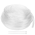 M METERXITY Vinyl Tubing 10mm ID x 12mm OD 100ft Flexible Plastic Tube with 2 Hose Ties, Lightweight Hybrid PVC Hose for Water Gardening/Airline/Aquarium Tubing [Clear] - size: 10mm ID x 100ft