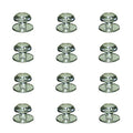 Mirart 1¼" Diam. Bevelled Knob,on a 2" Self Stick Round Acrylic Mirror Back (12 Pack) - style: 1¼ Round -12 Pack