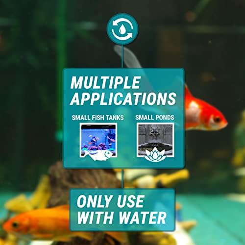 TERA PUMP Aquarium Gravel Cleaner - Electric Automatic Removable Vacuum Fish Tank Water Changer, Sand Washer, Algae Cleaner Filter & 30 ft Hose Up to 8 Liters per Min - size: 30-FT