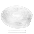 M METERXITY Vinyl Tubing 8mm ID x 10mm OD 100ft Flexible Plastic Tube with 2 Hose Ties, Lightweight Hybrid PVC Hose for Water Gardening/Airline/Aquarium Tubing [Clear] - size: 8mm ID x 100ft