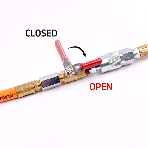 1/4" Heavy Duty Air Compressor Brass Ball Valve Shut Off Switch, 1/4 Inch Male And Female NPT Thread Pipe Fitting