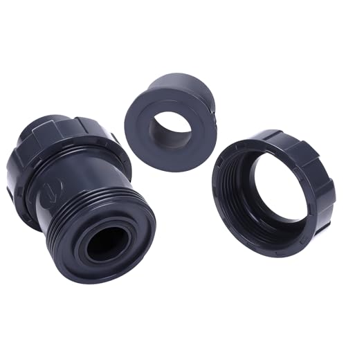 DERNORD 1" UPVC True Union Ball Check Valve with Full Port, EPDM Seals, Rated at 200 PSI, 1 Inch Socket - size: 1 Inch