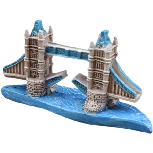 POPETPOP 2pcs Fish Tank Decoration Fish Tank Craft Betta Accessories Aquarium Rocks for Aquarium Rocks British Decor Underwater Bridge Adorn Supplies