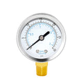 Joywayus Pressure Gauge 0 to 30 PSI Brass 1/4" Male NPT Thread Lower Mount, Multiple Function - size: 0-30PSI--1/4", style: No Glycerin Filled