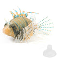 Silicone Simulation Fish Aquarium Sculpture Glowing Lifelike Fish Decoration Fluorescent Suction Cup Ornament for Tank(Black Orange) - style: Black Orange