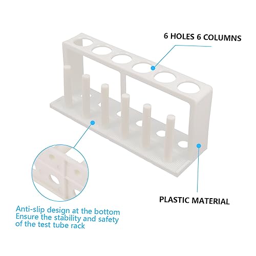 Test Tube Organizer Api Test Tube Holder Tanks Test Tube Display Stands Test Tube Vial Rack Waterbottle Tube Packaging Aquarium Fish Tank Aquarium Gravel Kit White