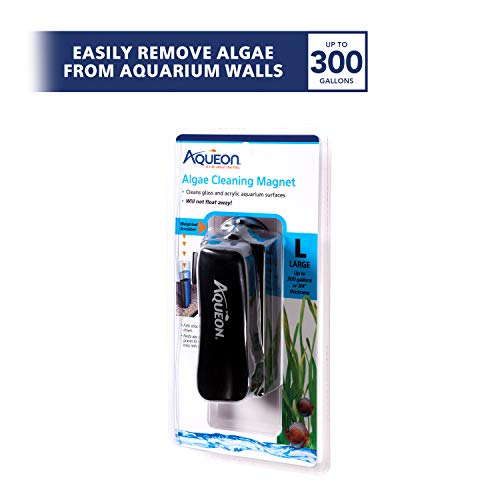 Aqueon Aquarium Algae Scraper, Fish Tank Cleaning Magnets for Glass/Acrylic, Large - size: Large