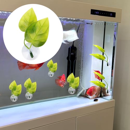 2 Pack Fish Tank Decor Aquarium Decorations Plants, Betta Fish Leaf Pad Fish Spawning Grounds Breeding Resting Bed, Tank Terrarium Accessories Artificial Silk Plant for Betta Fish Tank