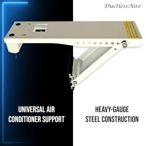DuctlessAire DA-80 Wall Mount Support Bracket - Heavy Duty Air Conditioner Support Brackets - Air Conditioner Window Unit, Mini Split, HVAC Brackets - Outdoor Wall Mounted Window AC Bracket (80 lbs) - size: 80 lbs