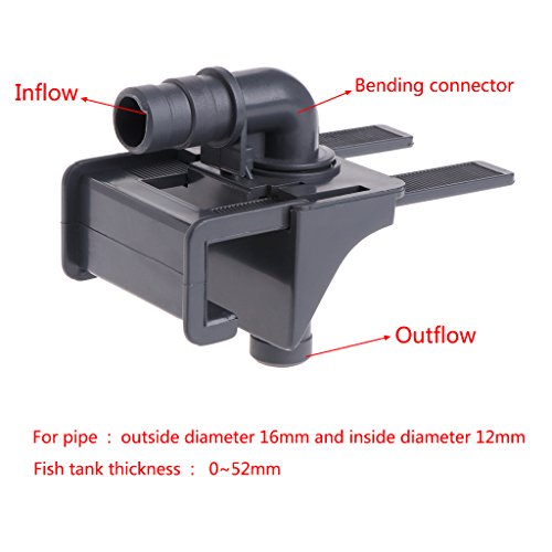 Water Pipe Holder Fish for Mounting Clips Aquarium Tube Clamp Hose Holders Clip for Outlet