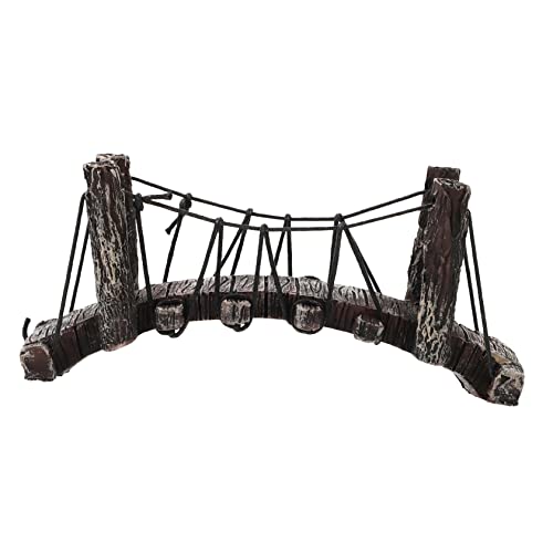 FRCOLOR Fish Tank Landscaping Bridge Water Tank Fish Hideaway Turtle Climbing Platform Miniature Glass Ornaments Reptile Decor Tank Decor Landscape Decoration Resin Aquarium Fish Skin