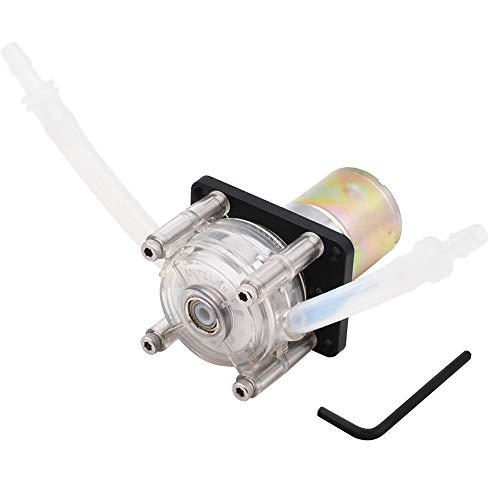 INTLLAB 12V DC DIY Peristaltic Liquid Pump Dosing Pump for Aquarium Lab Analytical 170~460mL/min - size: 170~460mL/min