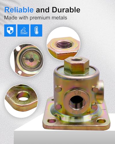 3-Way Pilot Valve Fit for Haldex 90554615, 1/8"-1/4" NPT Ports Air Ride Dump Pilot Valve for Semi Trailer & Truck