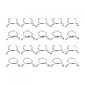 uxcell Fuel Line Hose Clips, 20pcs 17mm ID Fit 18.5-19mm OD Hose 304 Stainless Steel Water Pipe Air Tubing Spring Hose Clamps for Motorcycle Scooter - size: 17mm