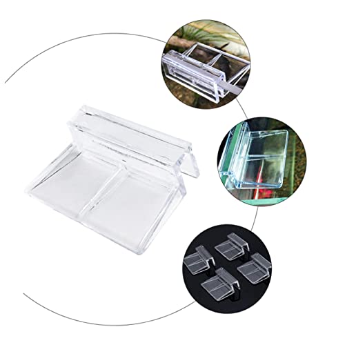 BESPORTBLE 15pcs Aquarium Rack Holder Acrylic Fish Tank Cover Clips Goldfish Tank Accessories