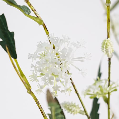 Melorca&Guilla Artificial Plants,6PCS 47" Green Eucalyptus Faux Branches for Vase,Faux Greenery Stems Fake Plants for Shop Garden Office Home Décor (6, Greenery Stems) - color: Greenery Stems