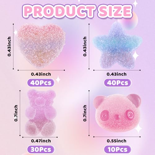 Tmtains Slime Charms Kawaii Resin Charms 3D Cute Nail Charm Mini Flatback Luminous Animal Charm Bulk Resin Jewelry Making Turtle Embellishments Supplies for Cell Phone Scrapbooking DIY Crafts - color: Colorful