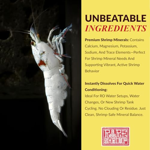 GH/TDS Remineralizer 500mL – Shrimp Tank Accessories for Neocaridina & Caridina | Professional GH TDS Additive | Shrimp Minerals, Molting & Breeding Support | Freshwater Aquarium Use