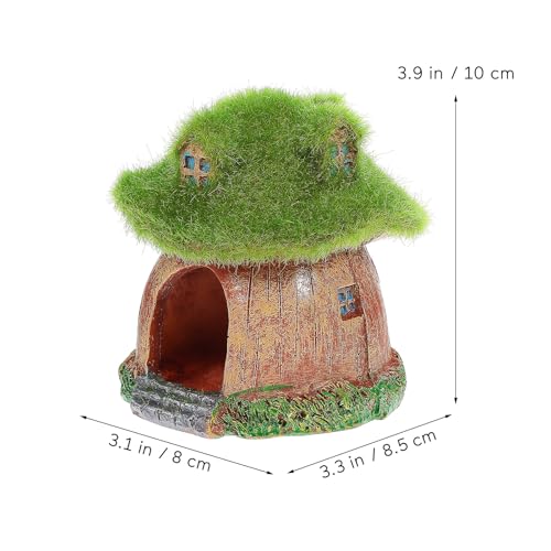 Happyyami Betta Fish Tank Hideout Aquarium House Compact Fish Shelter Decorative Ornament for Small Aquariums and Betta Tank Decor