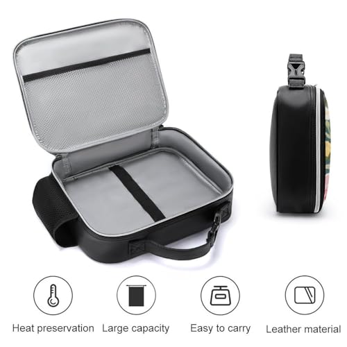 Goldfish Swimming in The Fish Tank Lunch Bag for Women Men,Reusable Portable Lunch Box, Soft Cooler Lunchbox for Work Picnic