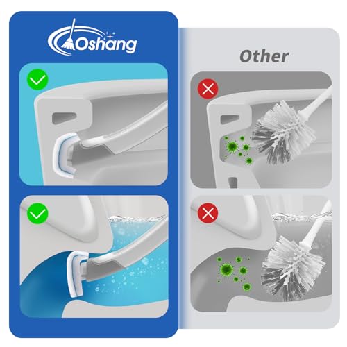 Disposable Toilet Brush - Toilet Bowl Cleaner, Toilet Cleaning Supplies, Toilet Brush with Holder, 14 Refills for Deep Cleaning and Hygienic Bathroom Maintenance - size: 1 Brush+14 Refills