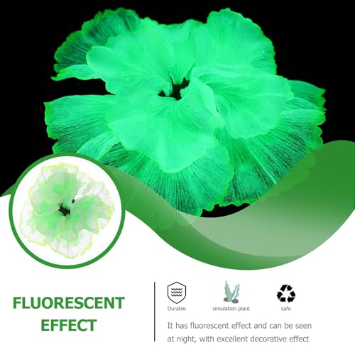 PRETYZOOM Artificial Silicone Aquatic Plant Aquarium Decoration Lifelike Green Simulation Water Plant for Fish Tank Home Aquarium Supplies