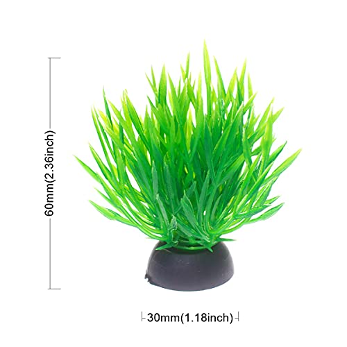 20Pcs Aquarium Plants Decor, Aquarium Artificial Plants Decoration Ornament Fish Tank Ornament Small