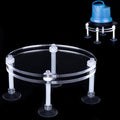 Water Pump Stand Fish Aquarium Accessories Sump Fish Tank Water Pump Rack Acrylic Shockproof Water Pump Bracket submersible pump stand Suction Cup Pump Rack (110×145MM) - size: 110×145MM
