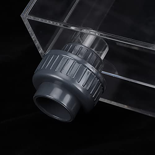 GOTOTOP Acrylic Hang-On Overflow Box for Aquariums - Self-Starting Siphon with Check Valve & Noise-Dampening Cover, Fish Tank Filter Accessory (120 Gallons Capacity)