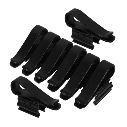 SUPVOX 8pcs Plastic Hose Clamp for Fish Tank Easy to Use Water Pipe Fixing Clips Compatible with Various Aquarium Durable for Aquariums Simple Installation - color: Black