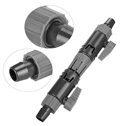 Pssopp Aquarium Water Control Valve, Double Tap Connector, Quick Release Aquarium Connector Plastic Aquarium Connector(K-16/22mm)