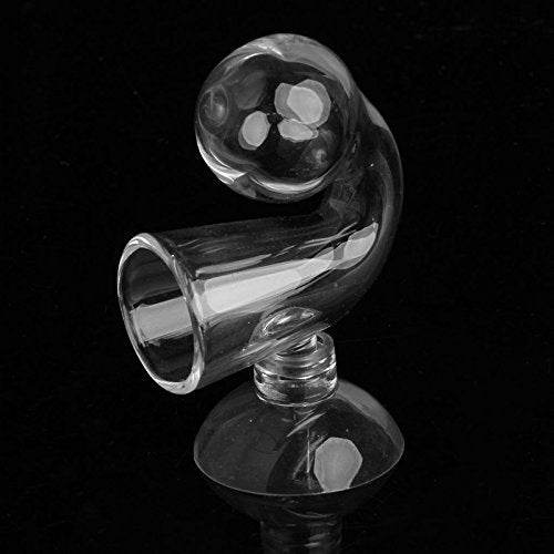 CO2 Drop Glass-Checker,Aquarium Carbon Dioxide CO2 with Suction Cup for Planted Fish Tanks