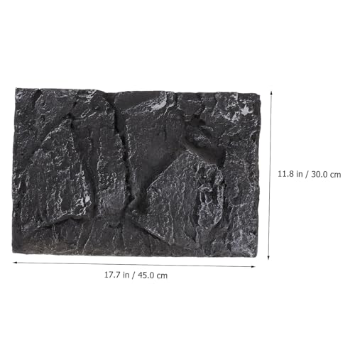 Mikikit Lifelike Reptile Tank Background Board Turtle Tank Decoration Reptile Enclosure Realistic Backdrop Lizard Snake Gecko Bearded Dragon Chameleon Tortoise Frog - color: PU621