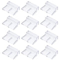 12 Pcs Aquarium Lid Clips, 8 mm Acrylic Aquarium Cover Bracket Fish Tank Lid Older Fish Tank Clip Transparent Durable Easy to Clean, Intended for Rimless Aquariums Top Cover