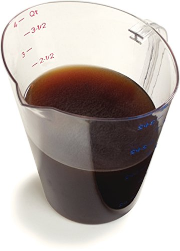 Carlisle FoodService Products 4314307 Commercial Plastic Measuring Cup, 1 Quart, Clear - size: 1 Quart, style: Modern