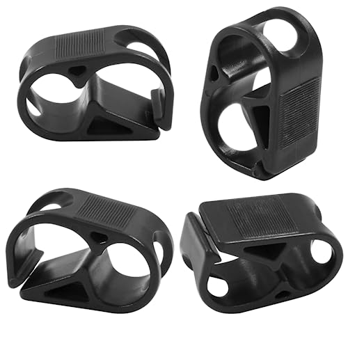 5 Pcs 1/2" - 5/7" Tube O.D. Plastic Tubing Clamps, Adjustable Tube Clamp Shut Off Hose Clamp, Laboratory Pinch Valve Flow Control Hose Clamp (Black) - color: Black, size: 1/2" - 5/7"