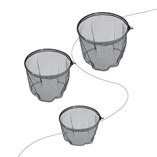Round Frame Nylon Fishing Landing Net Head Replacements for Catching Releasing