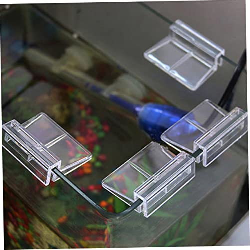 10pcs Acrylic Fish Tank Cover Holder Bracket Transparent Support for Aquarium Lids Practical Rack for Tank Plates
