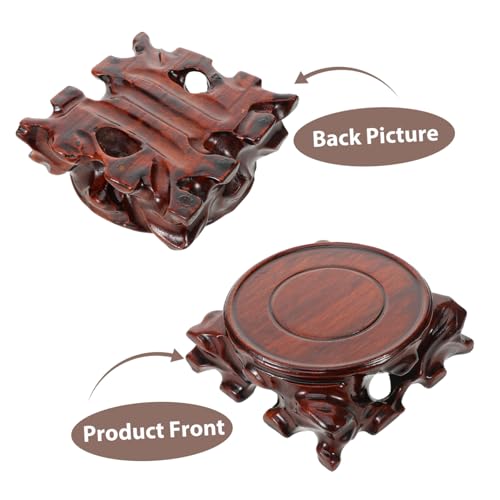 Ciieeo Small Wooden Display Base for Teapot Decor Wooden Stand Versatile Wood Pedestal for Storage Showcase for Home Office Desk Decor