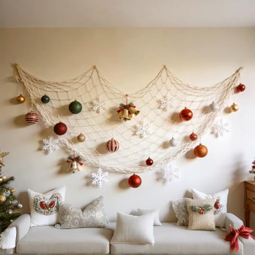 10 ft Fishing Net Decor, Fish Net Decorations for Pirate Mermaid Ocean Beach Hawaii Under The Sea Nautical-Themed Party - size: 10ft