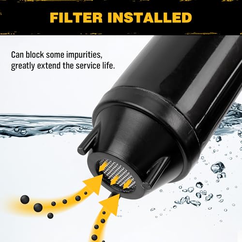 ELEAD Portable Battery Powered Pump - Red Electric Fuel/Water Transfer Pump 2.4 GPM, Liquid Siphon Pump with Adjustable Flow Control, Gas Pump with Filter Design, Gas Can Pump Ideal - size: Portable Battery Powered Siphon Pump