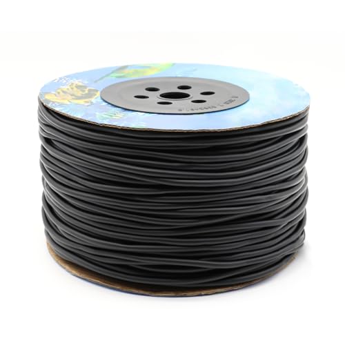 JIHAQUA 650 Feet Aquarium Air Pump Accessories Airline Tubing, Standard 3/16” Tubing for Fish Tank (Black) - color: Black