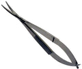 KUTZ 4.75" (12 cm) Stainless Steel Spring Scissors | 0.5" (1.3 cm) Razor Sharp Curved Blades & Textured Handles | Spring Mechanism Great For Cutting Threads, Strings, Hair, Fishing Line, and More