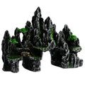 Aquarium Rock Mountain Ornament Fish Tank Decor Safe Resin Hideout (Large) | Non-toxic aquarium-safe resin - size: Large