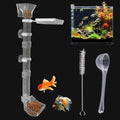 Shrimp Feeding Tube and Dish Set,Aquarium Fish Feeder Tube Kit,Clear Shrimp Feeder Fish Tank Feeding Supplies with Feeding Ring Cleaning Brush for Fish Tank Aquarium Feeding Dish