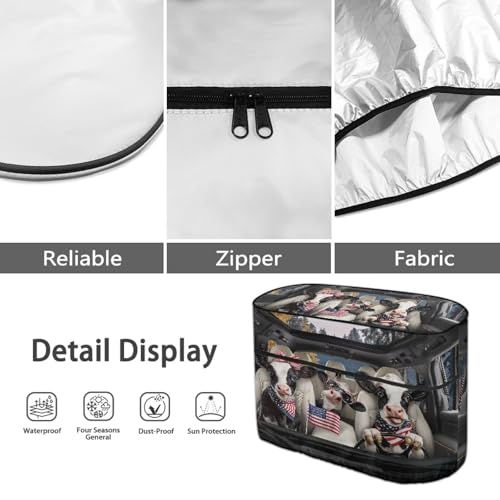 American Funny Cow 20lb RV Propane Tank Cover Heavy Duty Propane Gas Cylinder Cover Dust-Proof All Weather Protection - color: American Funny Cow, size: S(20LB)